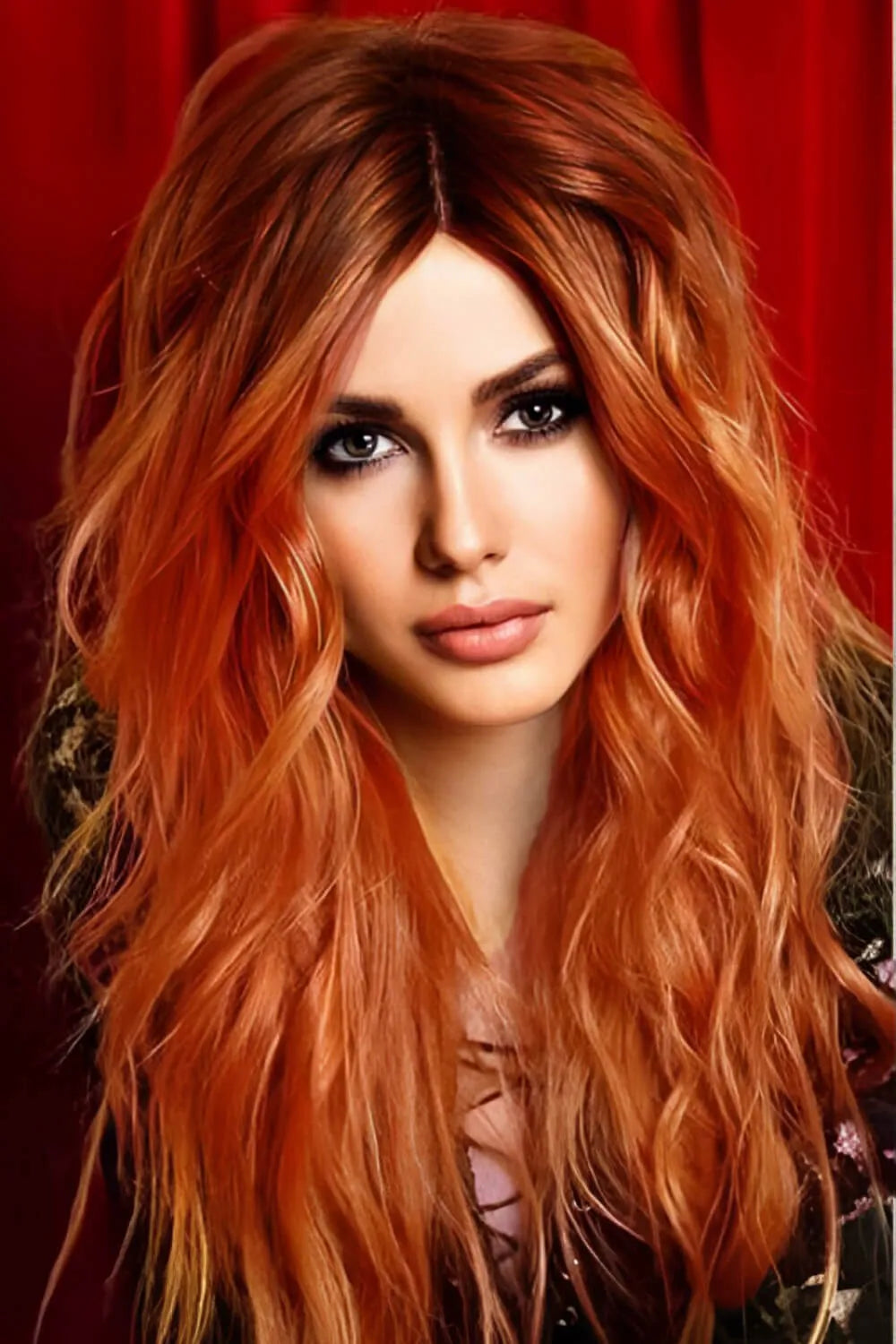 13x2 Lace Front Wig – Synthetic Long Wave 24 Inch | 150% Density | Heat Safe