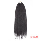 Senegalese Twist Crochet Braiding Hair – Synthetic Box Braids 14" 18" 22"