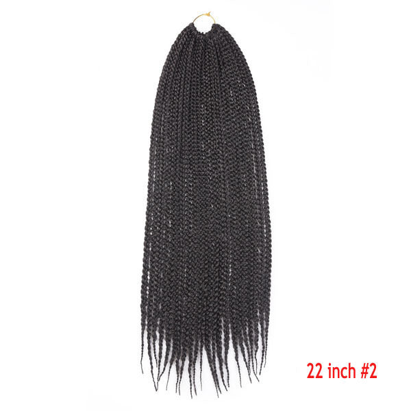 Senegalese Twist Crochet Braiding Hair – Synthetic Box Braids 14" 18" 22"