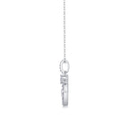 1 Carat Moissanite Pendant Necklace | Sterling Silver, Platinum Plated