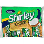 Wibisco Shirley Coconut Biscuits, 1.31 oz – 8 Count | Classic Caribbean Coconut Snack
