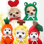 Cozy Fruit Hoodie for Small Dogs | Warm Fleece Winter Coat for Chihuahuas, French Bulldogs & Puppies