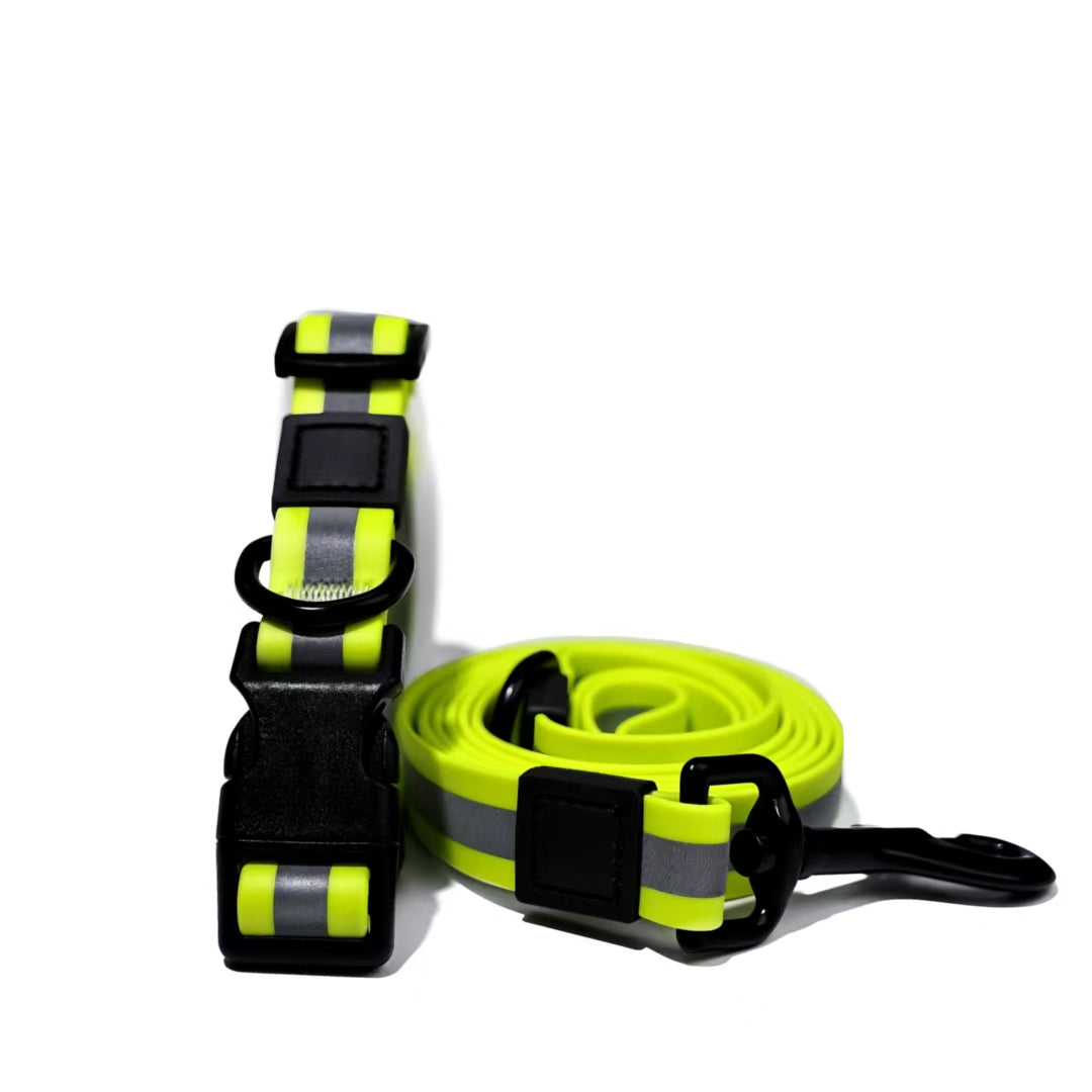 Reflective Dog Leash & Harness Set – High-Visibility Night Walk Safety