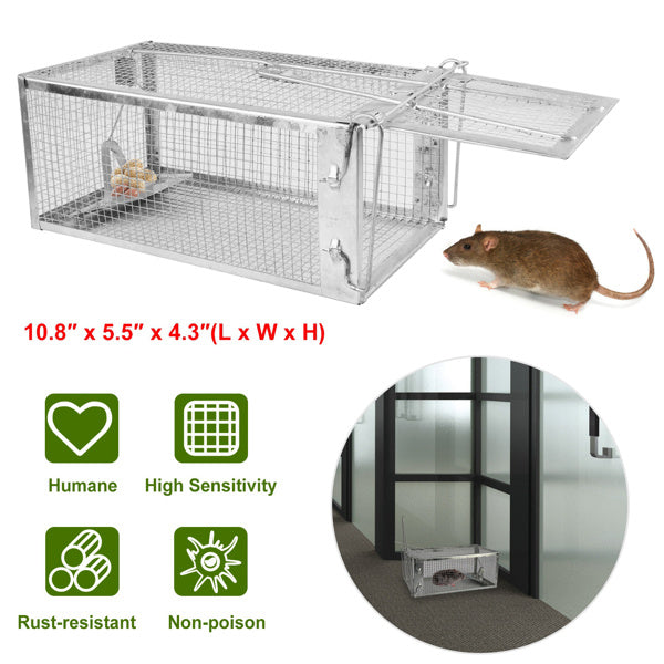 Humane Mouse Trap – Reusable Galvanized Steel Live Catch & Release | Indoor & Outdoor Use
