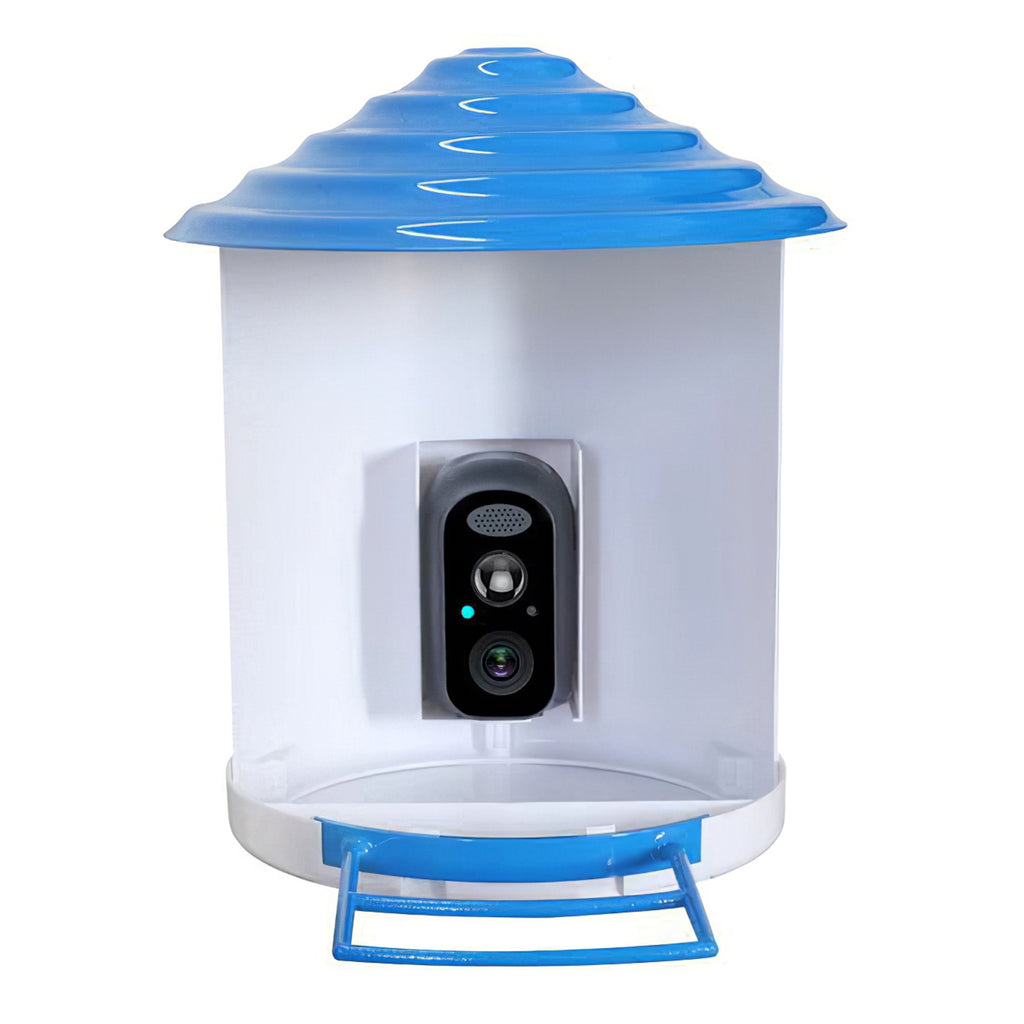 Smart Bird Feeder Camera with Solar Panel - 1080P HD AI Bird Identification & Motion Detection