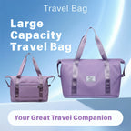 Waterproof Beach Tote Bag - Large Capacity Travel Bag with Scratch-Resistant Coating