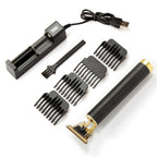 Professional Cordless Hair Clipper & Beard Trimmer - Zero Gap T-Blade for Precision Cuts