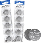 CR2032 3V Lithium Batteries 6 Pack for Child Safety, Compatible with Airtag, Key Fobs, Thermometers, Scales – 7 Years Shelf Life