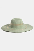 Women's Floppy Sun Hat – Metallic Accent Trim, Paper Blend & One Size Fits Most