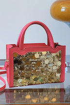 PU Leather Sequin Handbag – Glam Evening Shoulder Bag