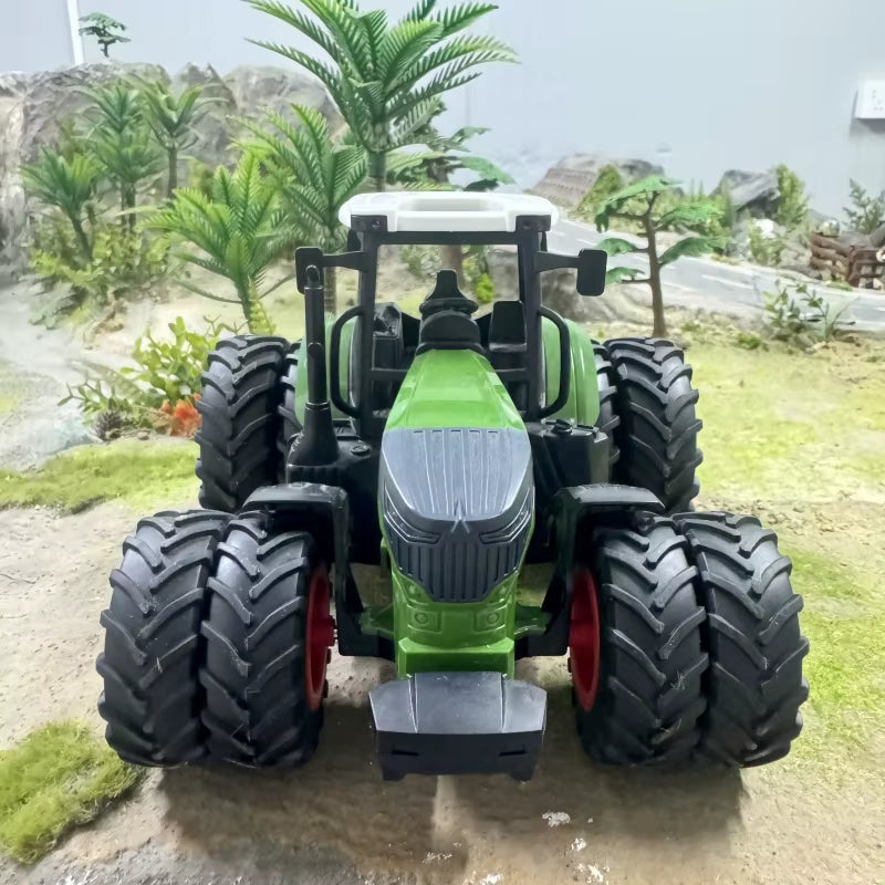 16.5 Inches/42Cm Large Farm Tractor Toys with Trailer, Realistic Farm Tractor Set for Christmas Birthday Gift