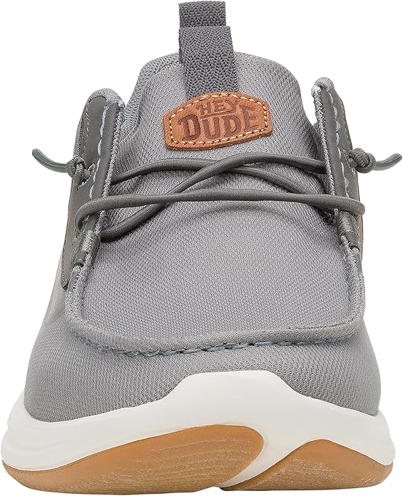 HEYDUDE Men's Wally Drift Slip-On Loafers – Breathable Mesh & DudeSole Plus Cushioning