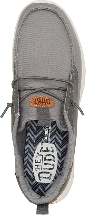 HEYDUDE Men's Wally Drift Slip-On Loafers – Breathable Mesh & DudeSole Plus Cushioning