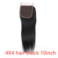 4x4 Straight Wave Lace Closure – 100% Human Hair | Swiss Lace | Natural Color | 8"–26"