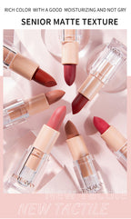 Ice Cube Matte Lipstick Set – 6 Long-Lasting Waterproof Shades | Vitamin E & Plant Oils