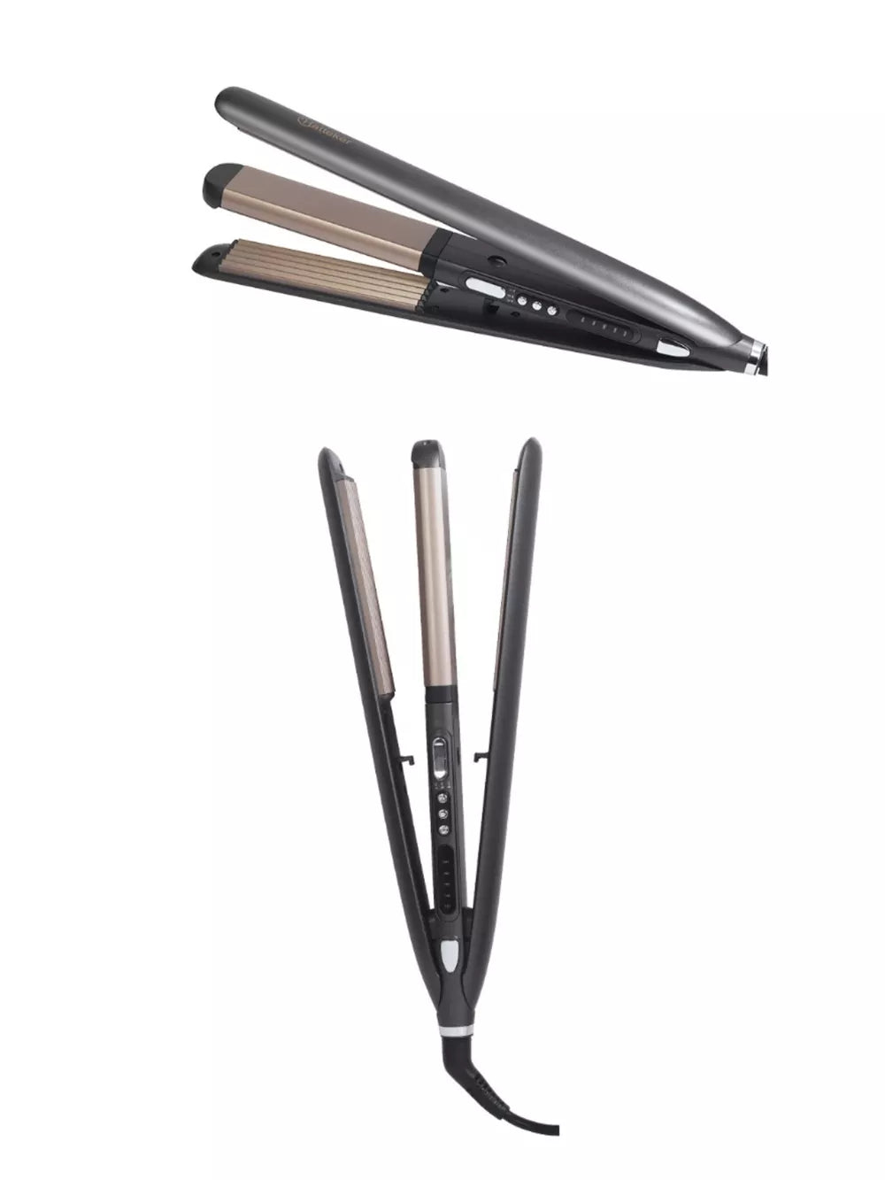 2-in-1 Hair Straightener & Curler – Adjustable Temperature | Multi-Functional Styling Tool