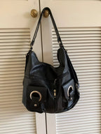 Convertible Multifunctional Pocket Handbag – Large PU Leather Shoulder Bag
