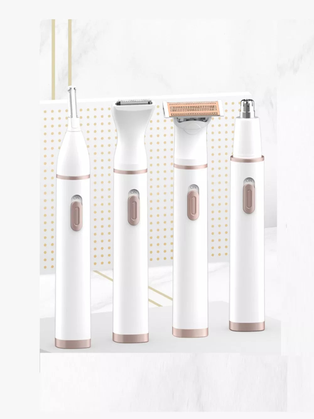 5-in-1 Rechargeable Hair Removal Device – Waterproof | Multi-Functional Electric Trimmer