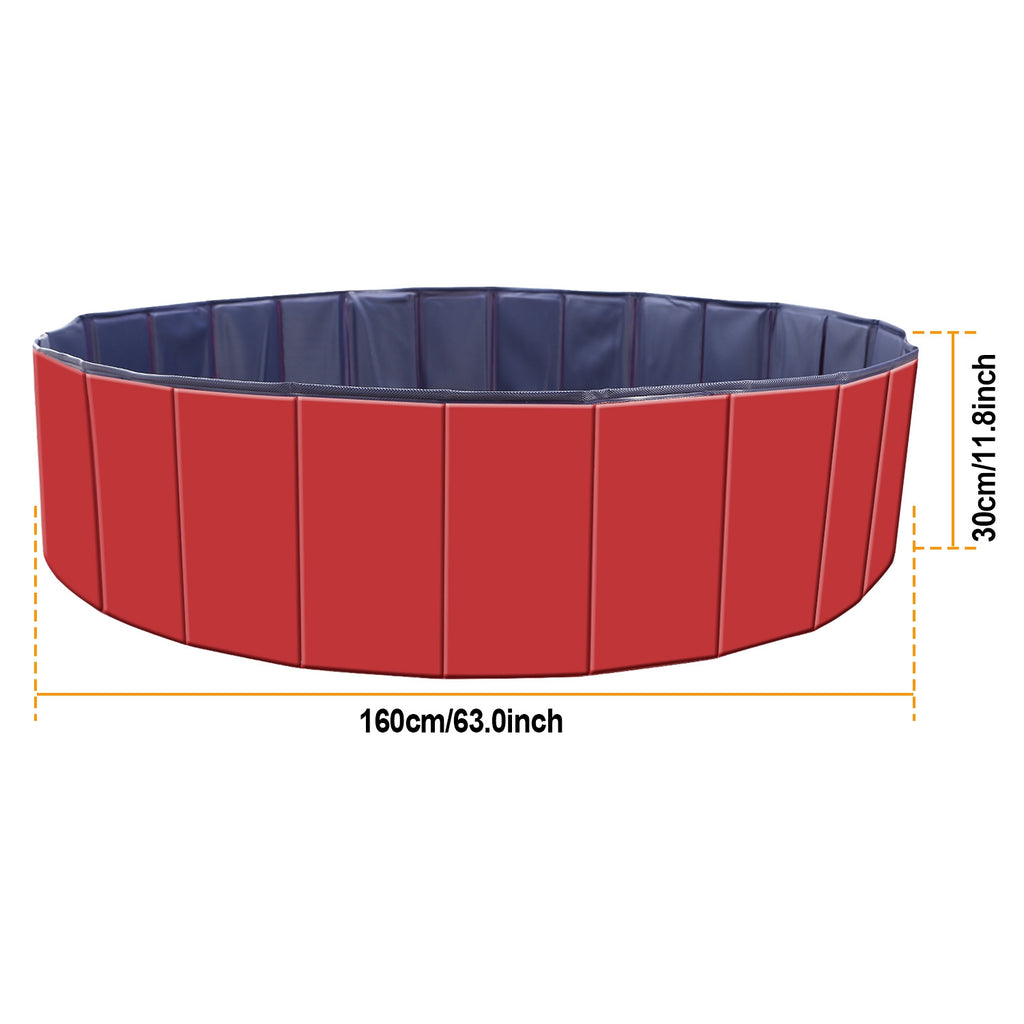 Extra Large Foldable Dog Pool 63" – Portable Swimming Pool for Dogs & Cats