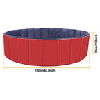 Extra Large Foldable Dog Pool 63" – Portable Swimming Pool for Dogs & Cats
