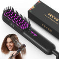 Steam Hair Straightener Brush – Ionic Ceramic Anti-Frizz Straightening Comb with Auto Shut-Off & Dual Voltage