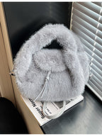 Fluffy Lightweight Handbag – Soft Plush Mini Bag