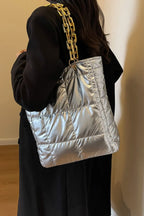 Bubble Texture Chain Handbag – Stylish Medium Shoulder Bag