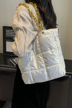 Bubble Texture Chain Handbag – Stylish Medium Shoulder Bag