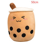 Boba Tea Plush Pillow - Cute Bubble Tea Stuffed Animal Cushion for Kids & Adults