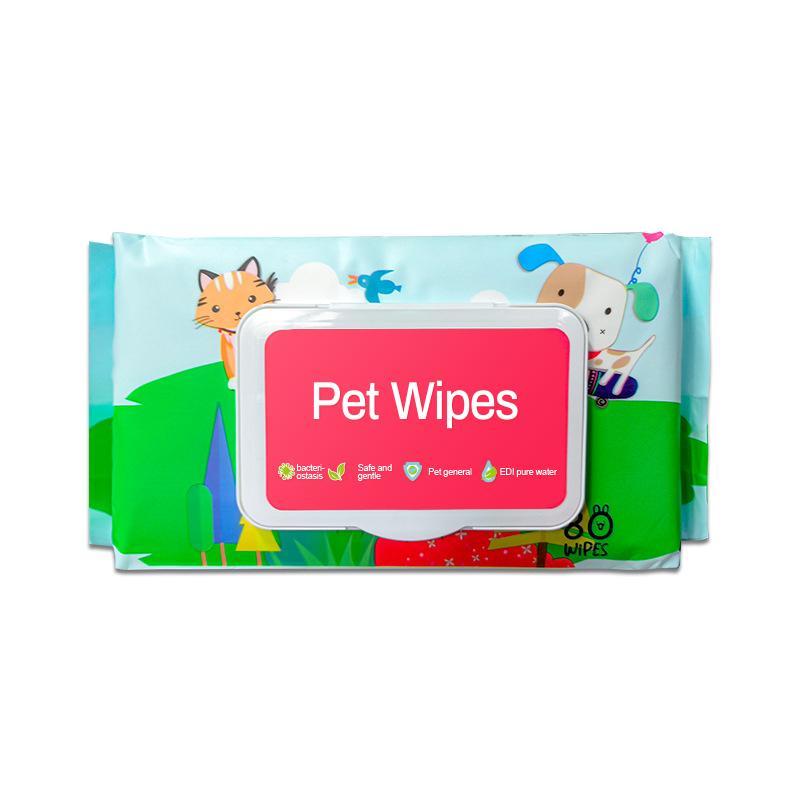 Premium Pet Wipes for Dogs & Cats - Hypoallergenic, Fragrance-Free, Plant-Based - 100 Count