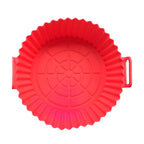Air Fryer Silicone Liners Air Fryer Silicone Pot Reusable Silicone Air Fryer Liners Food Safe Non Stick Air Fryer Basket Accesso