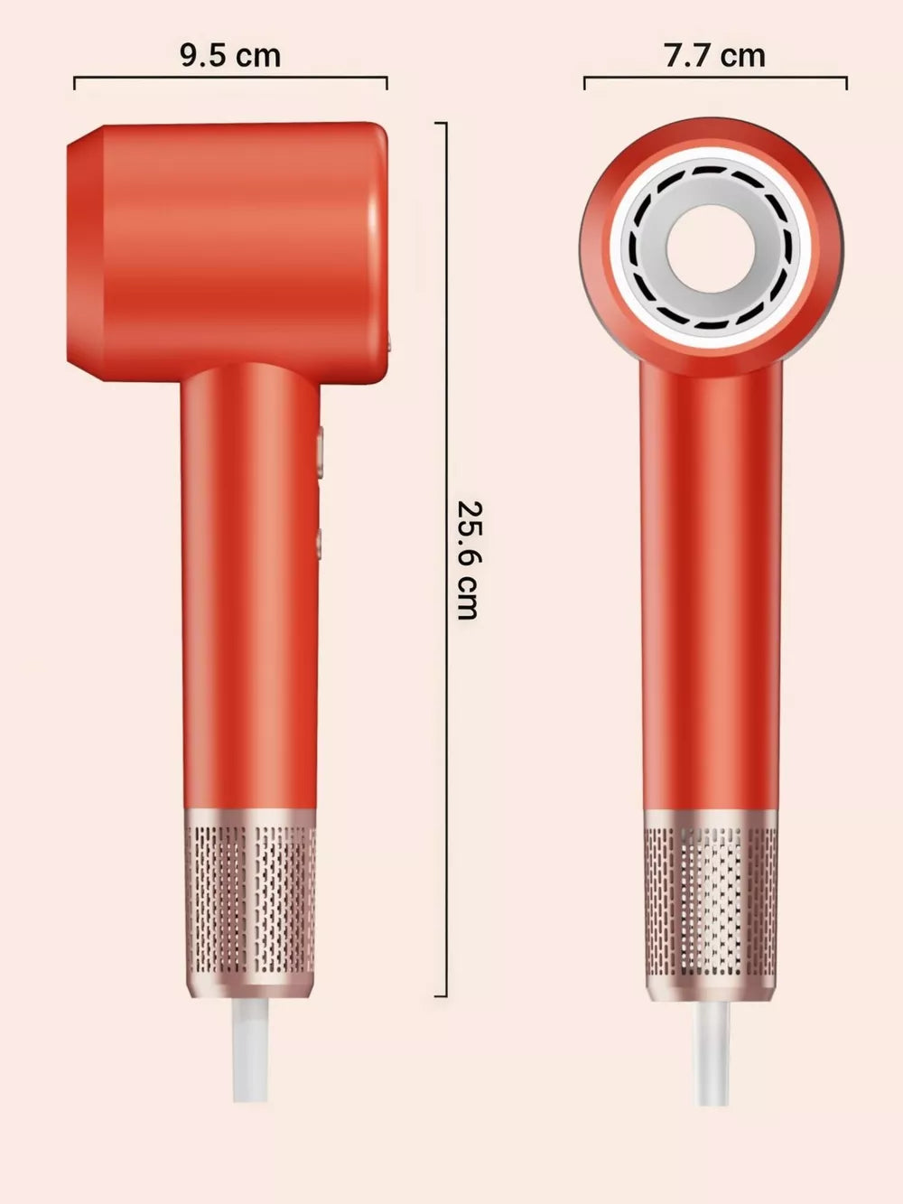 Portable Hair Dryer – Blue Light & Constant Temperature for Frizz-Free Drying at Home or On the Go