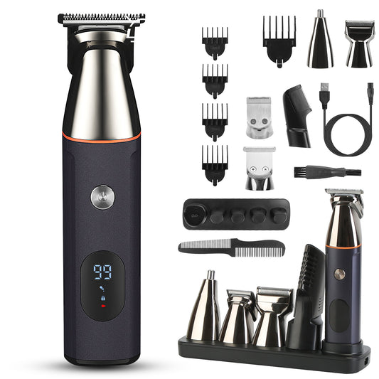 5-in-1 Beard Trimmer Kit for Men - Waterproof Electric Grooming Set