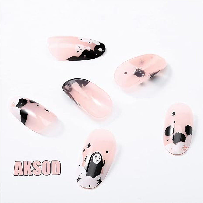 Long Square Press On Nails – 24-Piece Fake Nail Set with Adhesive Tabs