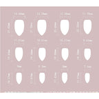 Minimalist French Tip Press-On Nails | 24-Piece Short Almond Oval Set