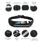 Waterproof Running Belt Bag - Adjustable Waist Pack for Phone & Essentials