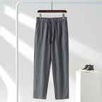 Men's Japanese-Style Linen Casual Pants – Relaxed Straight Leg, Sizes S–5XL