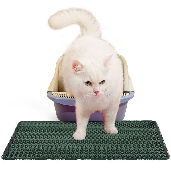 Cat Litter Mat – Double Layer Scatter Control Trapper | Waterproof, Paw-Friendly