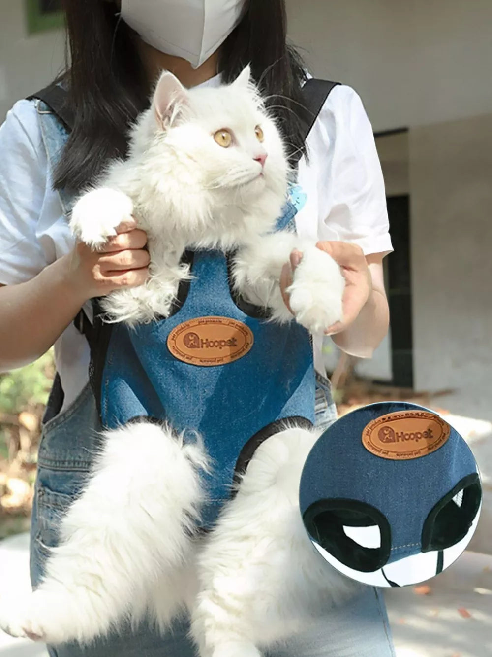 Pet Carrier Backpack – Adjustable Straps for Cats & Small Dogs | Portable Travel Bag