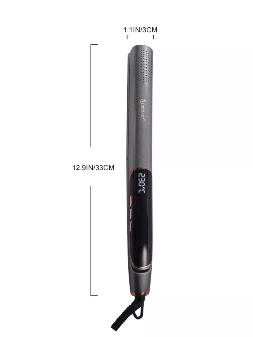 2-in-1 Hair Straightener & Curler – Fast Heating, Constant Temp, Multi-Speed