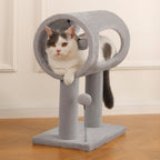 Cat Tree Tower with Tunnel Bed & Scratching Posts – 20.5" Play & Rest Station for Cats