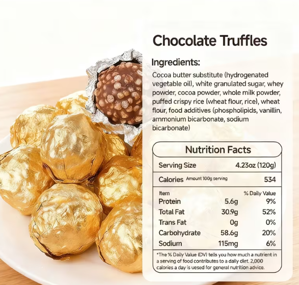 Truffle Chocolate Sandwich Balls – 6-Pack | Gluten-Free, Keto-Friendly, No Preservatives