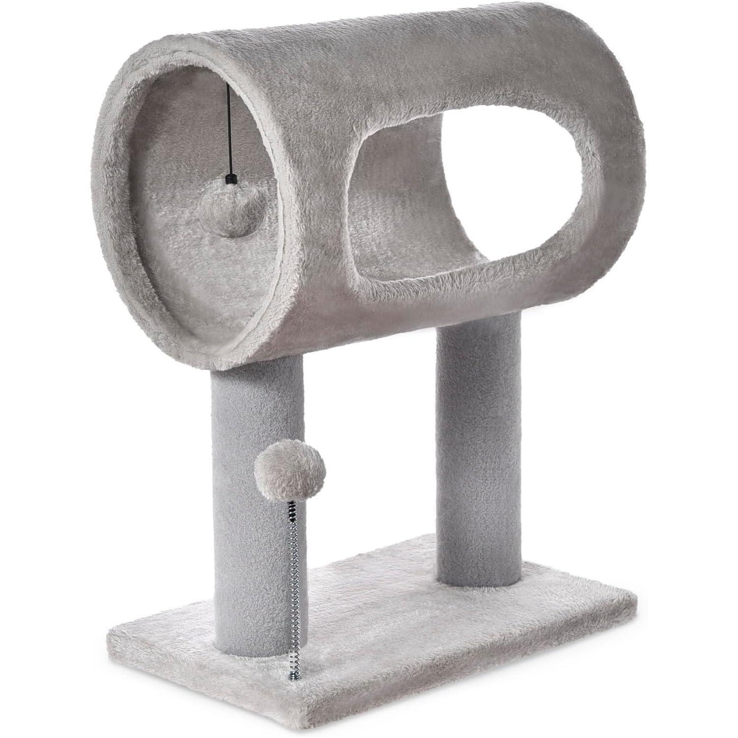 Cat Tree Tower with Tunnel Bed & Scratching Posts – 20.5" Play & Rest Station for Cats