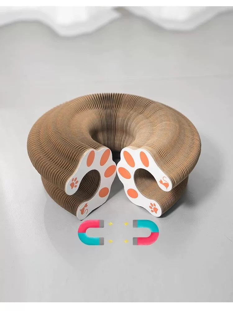 Foldable Cat Scratcher Lounge - Interactive Cardboard Scratching Pad for Cats