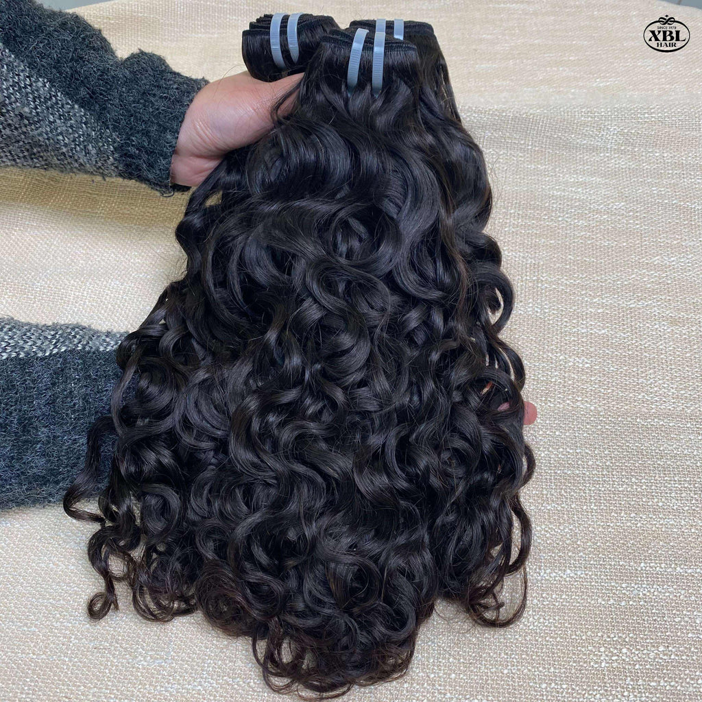 100% Virgin Indian Human Hair Bundle Extensions | Deep Wave, Body Wave, Straight, Water Wave & Jerry Curl | 100g