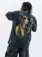 Men's Oversized Round Neck T-Shirt – Soft Cotton Blend Relaxed Fit