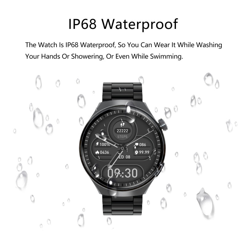 SENBONO V19 Smart Watch for Men – Bluetooth Call, Heart Rate Monitor, Waterproof Fitness Tracker