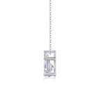 3 Carat Moissanite Pendant Necklace | S925 Sterling Silver, Platinum Plated