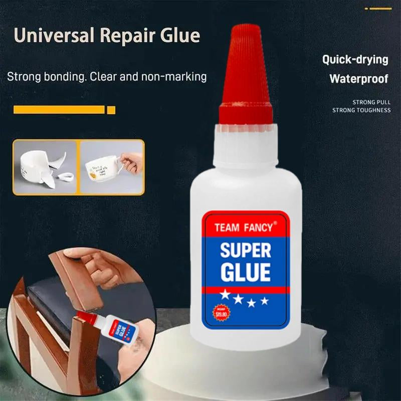 TEAMFANCY Welding High-Strength Oily Super Glue Multi-Surface Adhesive for Wood Metal Ceramic Leather Resin Ceramic Metal Glass Instant Bonding