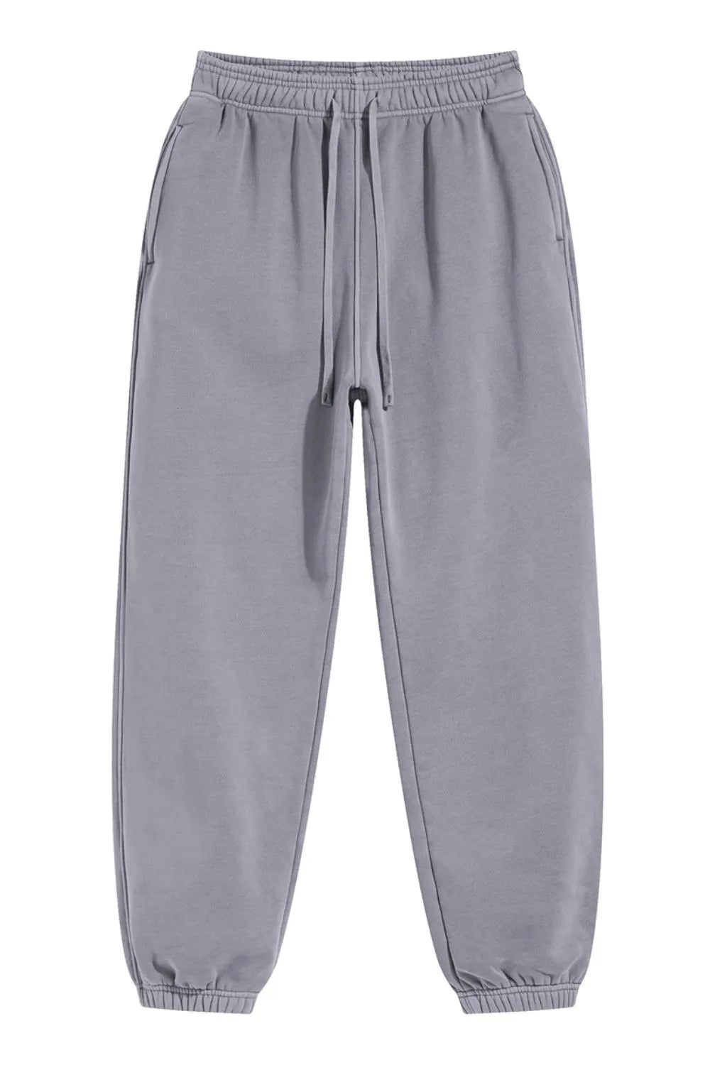 Men's Drawstring Joggers with Pockets – 52% Cotton Blend, Relaxed Fit